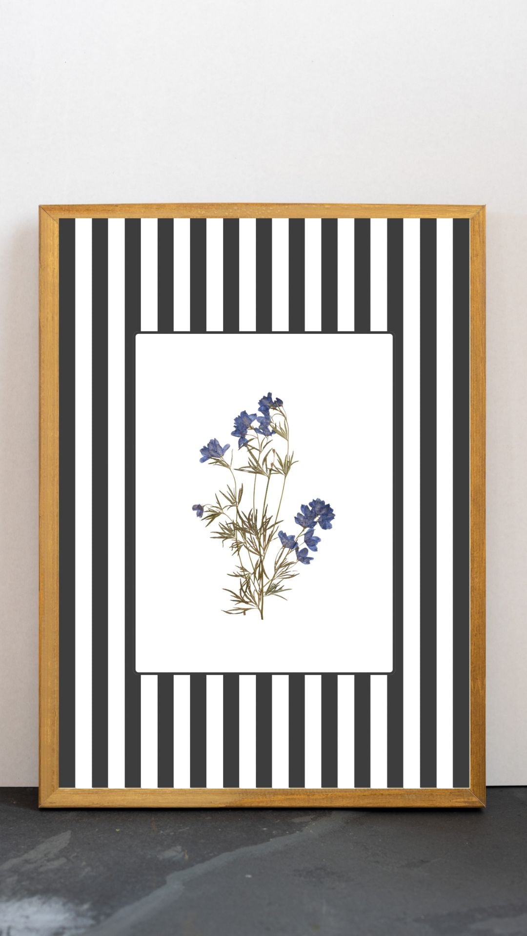 Garden Lines / Black Delphinium II