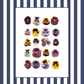Garden Lines / Blue Violas