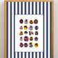 Garden Lines / Blue Violas