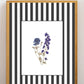 Garden Lines / Black Delphinium I