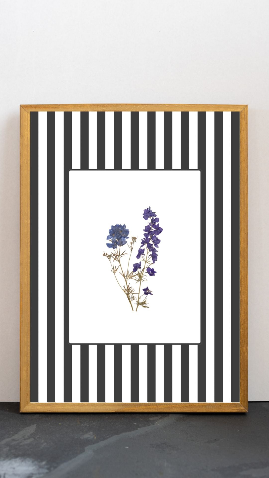 Garden Lines / Black Delphinium I